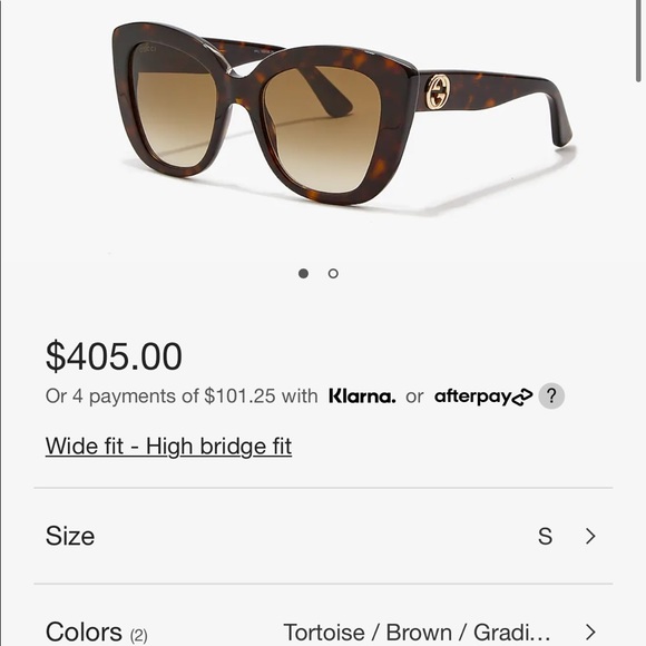 NEW Gucci tortoise oversized sunglasses - Picture 7 of 7